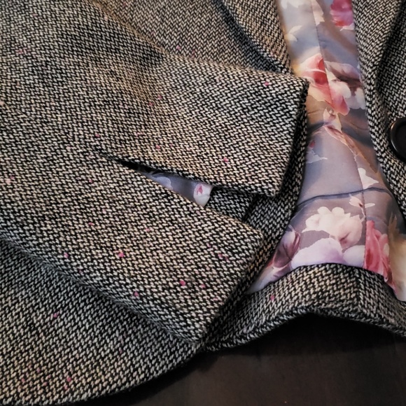 Gray wool blend blazer - Picture 6 of 6